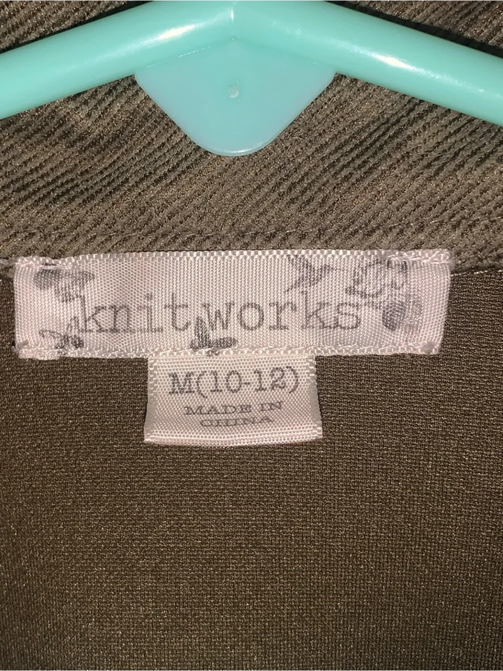 Knitworks Olive Green Cropped Utility Jacket Girls 10/12